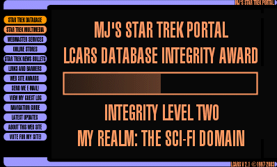 LCARS Database Integrity Award