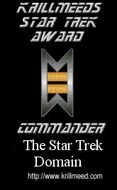 Krillmeeds Star Trek Award: Commander