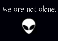 We are not alone.