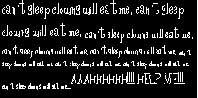 can't sleep clows will eat me