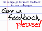 Give us feedback, please!